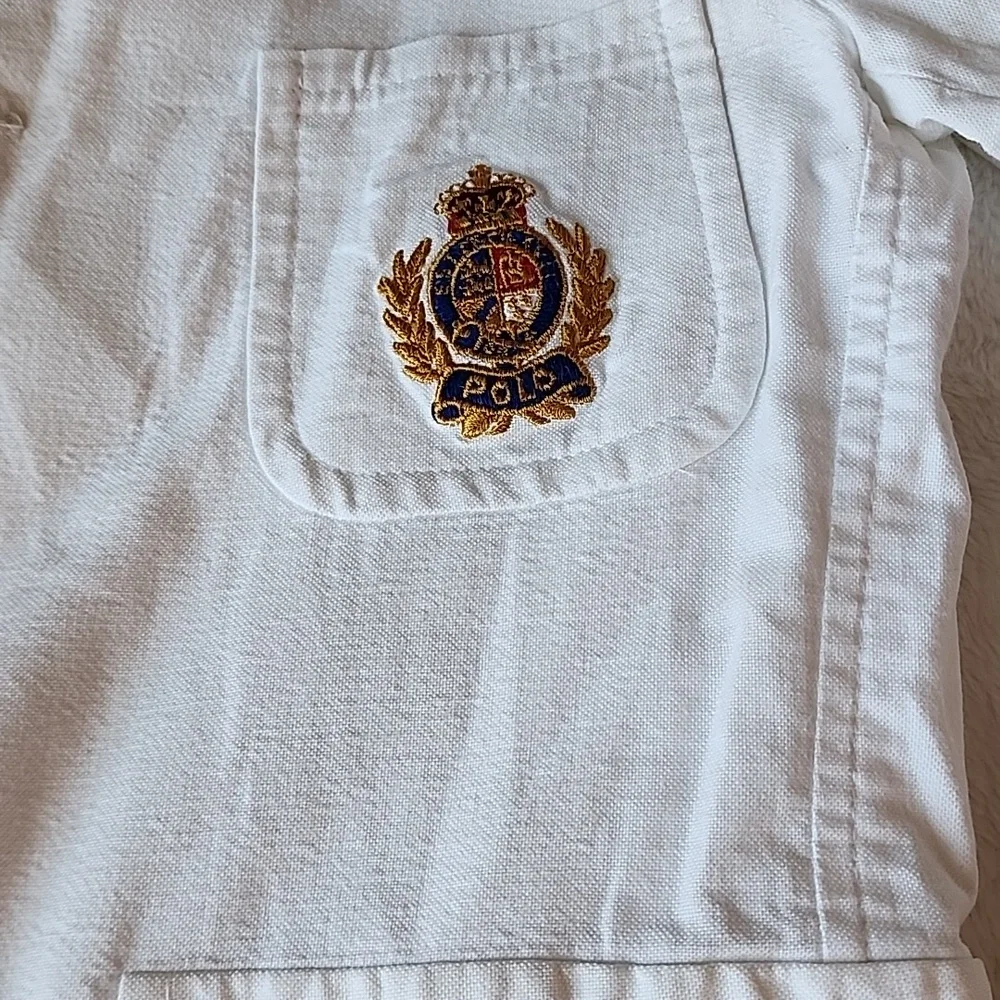 Ralph Lauren Boys White Blazer with Front Logo